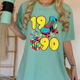 1990 Retro Raised In The 90s Old School Nostalgia Vibes Women's Comfort Colors T-Shirt Violet 1990 Retro Raised In The 90s Old School Nostalgia Vibes Women's Comfort Colors T-Shirt Violet