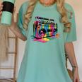 80s 90s Hip Hop Nostalgia Retro Boombox Music Lovers Women's Comfort Colors T-Shirt Violet