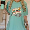 80s 90s Retro Party Costume Nostalgia Cassette Tape Pencil Women's Comfort Colors T-Shirt Violet