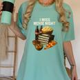 80's & 90's Nostalgia T- Shirt I Miss Movie Night Women's Comfort Colors T-Shirt Violet