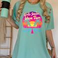 80s Fashion Girls Just Wanna Have Fun 1980s Nostalgia Women's Comfort Colors T-Shirt Violet