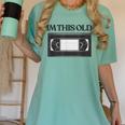 80s VHS Video Cassette Nostalgia Women's Comfort Colors T-Shirt Violet