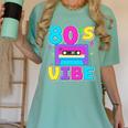 80's Vibe Retro Style Cassette Tape Nostalgia 1980s Party Women's Comfort Colors T-Shirt Violet 80's Vibe Retro Style Cassette Tape Nostalgia 1980s Party Women's Comfort Colors T-Shirt Violet