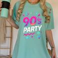90's Party 90s Nostalgia Retro Rave Dance Music Women's Comfort Colors T-Shirt Violet