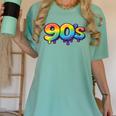 90s Retro Pop Art Rainbow Lips Nostalgia Costume 90s Women's Comfort Colors T-Shirt Violet 90s Retro Pop Art Rainbow Lips Nostalgia Costume 90s Women's Comfort Colors T-Shirt Violet
