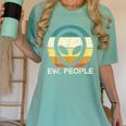 Alien Face Ew People Ufo Introvert Men Women Kids Teen Women's Comfort Colors T-Shirt Violet