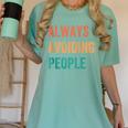 Always Avoiding People Shy Introvert Women's Comfort Colors T-Shirt Violet