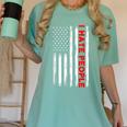 American Flag Loner Geeks Antisocial For Introvert Pride Women's Comfort Colors T-Shirt Violet
