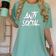 Anti Social Anti Social Club Introvert People Hate Women's Comfort Colors T-Shirt Violet