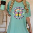 Antisocial Butterfly Groovy t For Introvert Men Women Girls Women's Comfort Colors T-Shirt Violet