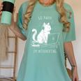 Antisocial Introvert Cat With Coffee On Computer Emo Goth For Men Women Women's Comfort Colors T-Shirt Violet Antisocial Introvert Cat With Coffee On Computer Emo Goth For Men Women Women's Comfort Colors T-Shirt Violet