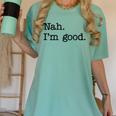 Antisocial Nah I'm Good Introvert Sarcastic Saying Women's Comfort Colors T-Shirt Violet