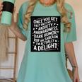 Anxiety Awkward Dark Humor Quote Introverts Sarcastic Women's Comfort Colors T-Shirt Violet