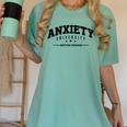Anxiety University Anxious Antisocial Introvert Women's Comfort Colors T-Shirt Violet