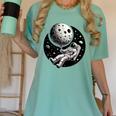 Astronaut Aesthetic Holding Moon Balloon Planets Introvert Women's Comfort Colors T-Shirt Violet