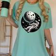 Astronaut Aesthetic Holding Moon Balloon Planets Introvert Women's Comfort Colors T-Shirt Violet