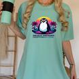Awkward But Loyal Penguin Synthwave Vapowave Introvert Women's Comfort Colors T-Shirt Violet