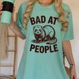 Bad At People Ferret Introvert Saying Slogan Women's Comfort Colors T-Shirt Violet