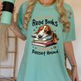 Basset Hound Dog Breed I Just Want To Read Books And Pet My Women's Comfort Colors T-Shirt Violet Basset Hound Dog Breed I Just Want To Read Books And Pet My Women's Comfort Colors T-Shirt Violet