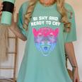 Bi Shy And Ready To Cry Bisexual Introvert Bi Pride Women's Comfort Colors T-Shirt Violet Bi Shy And Ready To Cry Bisexual Introvert Bi Pride Women's Comfort Colors T-Shirt Violet