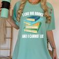 I Like Big Books And I Cannot Lie Book Reading Book Lover Women's Comfort Colors T-Shirt Violet