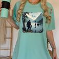 Bigfoot Sasquatch & Loch Ness Monster Introvert Bruh Women's Comfort Colors T-Shirt Violet