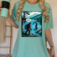 Bigfoot Sasquatch Loch Ness Monster Introvert Bruh Women's Comfort Colors T-Shirt Violet