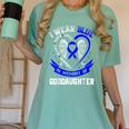 Blue In Memory Of Goddaughter Colon Cancer Awareness Shirts Women's Comfort Colors T-Shirt Violet Blue In Memory Of Goddaughter Colon Cancer Awareness Shirts Women's Comfort Colors T-Shirt Violet