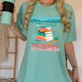 Book Reader Librarian Bookworm In Pajamas Book And Pajama Women's Comfort Colors T-Shirt Violet