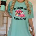 All Booked For Valentine Teacher Valentines Day Book Lover Women's Comfort Colors T-Shirt Violet