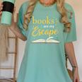 Books Are My Escape Simple Reading Quote Women's Comfort Colors T-Shirt Violet Books Are My Escape Simple Reading Quote Women's Comfort Colors T-Shirt Violet