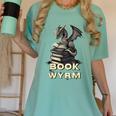 Bookwyrm Dragon Fantasy Bookish Fairytale Book Lover Women's Comfort Colors T-Shirt Violet Bookwyrm Dragon Fantasy Bookish Fairytale Book Lover Women's Comfort Colors T-Shirt Violet