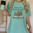 Born To Read Books Forced To Read Emails Book Lover Women's Comfort Colors T-Shirt Violet