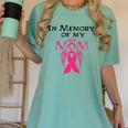 Breast Cancer Awareness Memory Mother Chemo Fighter Women's Comfort Colors T-Shirt Violet