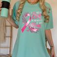 Breast Cancer Awareness I Wear Pink In Memory Of My Mom Women's Comfort Colors T-Shirt Violet
