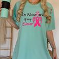 Breast Cancer Walk In Memory Of My Sister Women's Comfort Colors T-Shirt Violet