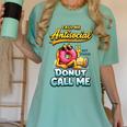 Call Me Antisocial Donut Pun Introvert Quote Women's Comfort Colors T-Shirt Violet Call Me Antisocial Donut Pun Introvert Quote Women's Comfort Colors T-Shirt Violet