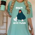 Can't Have Plans Introvert Staying Home Women's Comfort Colors T-Shirt Violet Can't Have Plans Introvert Staying Home Women's Comfort Colors T-Shirt Violet