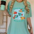 Cartoon Sarcasm Anti-Social Nihilism Introvert Fish Women's Comfort Colors T-Shirt Violet