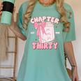 Chapter Thirty Est 1995 Cute 30th Birthday Book Bow Coquette Women's Comfort Colors T-Shirt Violet
