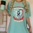 CHD Heart Disease Awareness Shirts In Memory Little Sister Women's Comfort Colors T-Shirt Violet CHD Heart Disease Awareness Shirts In Memory Little Sister Women's Comfort Colors T-Shirt Violet