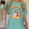 Christian Jesus Religious Sayings Catholic Introvert Women's Comfort Colors T-Shirt Violet