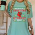 Christmas Introvert Team Introvert Introverted Xmas Women's Comfort Colors T-Shirt Violet