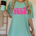 Class Of 2038 Pink Girls Growing Up School Memory Graduation Women's Comfort Colors T-Shirt Violet