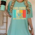 I Like Coffee And Maybe 3 People Introvert Anti-Social Women's Comfort Colors T-Shirt Violet