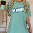 Colon Cancer Awareness Month Memory Loss Blue Ribbon Women's Comfort Colors T-Shirt Violet