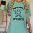 Cowboy Frog Overstimulated Western Meme Introverts Women's Comfort Colors T-Shirt Violet