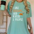 I Like Croissant And Maybe 3 People Baking Introvert Foodie Women's Comfort Colors T-Shirt Violet