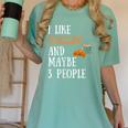 I Like Croissant And Maybe 3 People Baking Introvert Foodie Women's Comfort Colors T-Shirt Violet I Like Croissant And Maybe 3 People Baking Introvert Foodie Women's Comfort Colors T-Shirt Violet