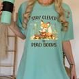 Cute Fox Stay Clever Read Books For Librarian Or Bookworm Women's Comfort Colors T-Shirt Violet Cute Fox Stay Clever Read Books For Librarian Or Bookworm Women's Comfort Colors T-Shirt Violet